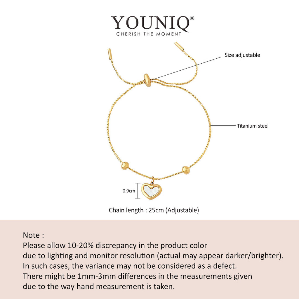 size chart of bracelet