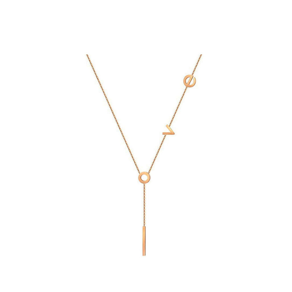 rose gold necklace