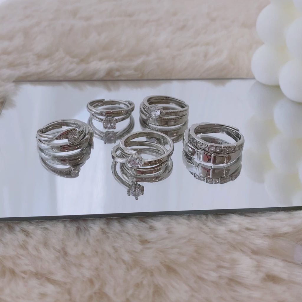 cubic zirconia couple ring